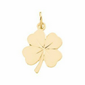 14K Yellow Four Leaf Clover Pendant